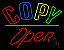Double Stroke Multi Colored With Open 1 LED Neon Sign