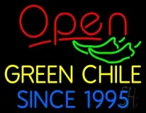 Green Chili Open LED Neon Sign
