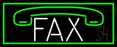 Fax Logo With Border 2 LED Neon Sign