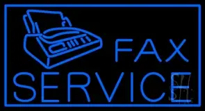 Fax Services Border With Logo LED Neon Sign