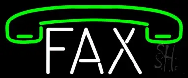 Fax With Logo 4 LED Neon Sign