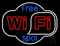 Free Wifi Spot LED Neon Sign