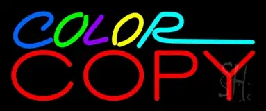 Multi Colored Color Copy 1 LED Neon Sign