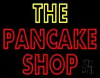 Double Stroke The Pancake Shop LED Neon Sign