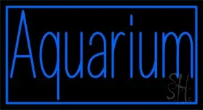 Blue Aquarium with Border LED Neon Sign