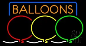 Balloon Block Colored Logo LED Neon Sign