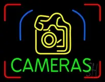 Blue Cameras With Logo LED Neon Sign