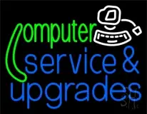 Blue Computer Services And Upgrades LED Neon Sign