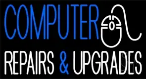 Blue Computers White Repairs And Upgrades LED Neon Sign