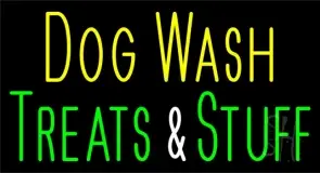 Dog Wash Treat And Stuff 2 LED Neon Sign