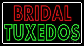 Double Stroke Bridal Tuxedos LED Neon Sign