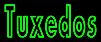 Double Stroke Green Tuxedos LED Neon Sign