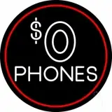 Free Phones 2 LED Neon Sign