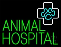 Green Animal Hospital Block LED Neon Sign