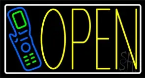 Open Cellular Phone LED Neon Sign