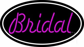 Oval Bridal Cursive LED Neon Sign