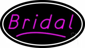 Oval Bridal In Pink LED Neon Sign