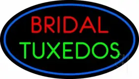 Oval Bridal Tuxedos LED Neon Sign