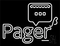 Pager With Logo 1 LED Neon Sign