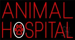 Red Animal Hospital 2 LED Neon Sign