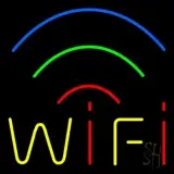 Red Wifi Block 5 LED Neon Sign