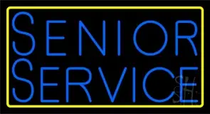 Turquiose Senior Service LED Neon Sign