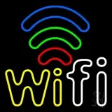 Wifi Free Block With Phone Number 2 LED Neon Sign