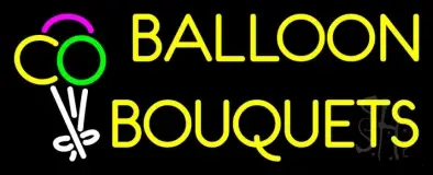 Yellow Balloon Bouquets LED Neon Sign