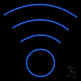 Blue Colored Wifi Logo LED Neon Sign