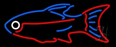 Blue Red Fish LED Neon Sign