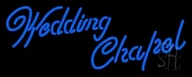 Blue Wedding Chapel LED Neon Sign