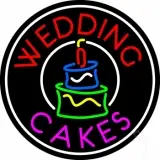 Circle Wedding Cakes LED Neon Sign
