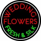 Circle Wedding Flowers LED Neon Sign