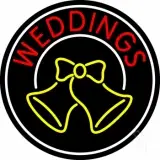 Circle Weddings Bell LED Neon Sign