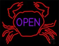 Crab Open 1 LED Neon Sign