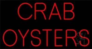 Crab Oysters LED Neon Sign