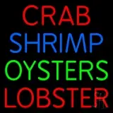 Crab Shrimp Lobster Oyster LED Neon Sign