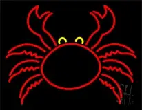 Crab With Logo 1 LED Neon Sign