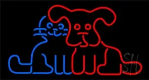Dog Cat Logo LED Neon Sign