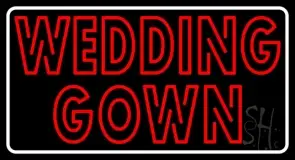 Double Stroke Wedding Gown LED Neon Sign