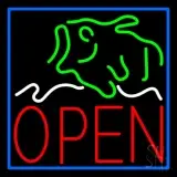 Fish Open LED Neon Sign