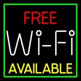 Free Wifi Available Block LED Neon Sign