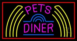 Pet Diner LED Neon Sign