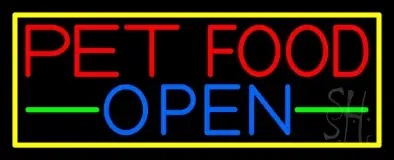 Pet Food Open LED Neon Sign