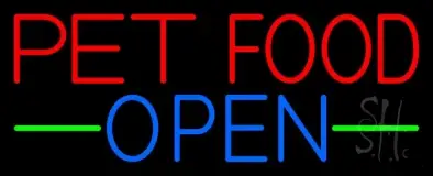 Pet Food Open 1 LED Neon Sign