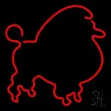 Red Poodle Dog LED Neon Sign