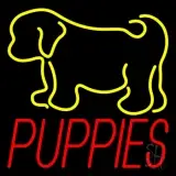 Puppies With Logo 1 LED Neon Sign