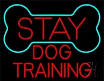 Red Dog Training Block 1 LED Neon Sign