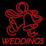 Red Weddings Bell LED Neon Sign