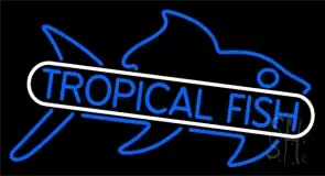 Tropical Fish Blue 1 LED Neon Sign